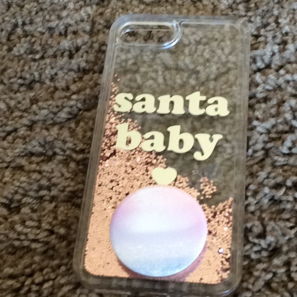 A phone case with pop socket for iPhone 5, 6 and 7